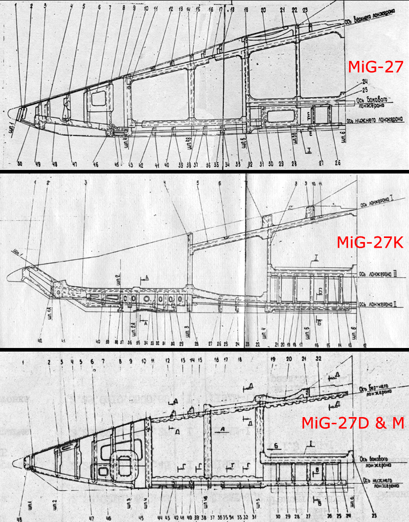 MiG-27 noses