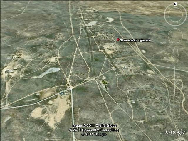 Poligon Aszu�uk  – stanowiska ogniowe PZR S–75M Wo�chow i S–125M Newa.